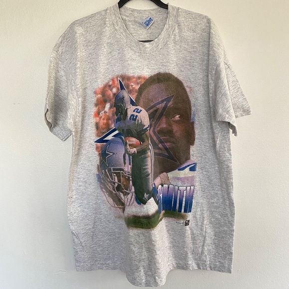 Vintage 1994 Emmitt Smith T-Shirt Mens XL Dallas Cowboys NFL Football USA 90s